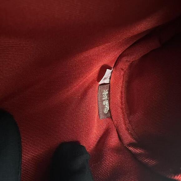 Coach Makeup Brush Holder In Signature Canvas With Apple Print Khaki 6980 NWT - Picture 8 of 9